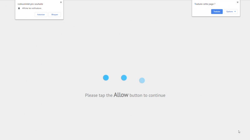 Allow od deny push notification scam